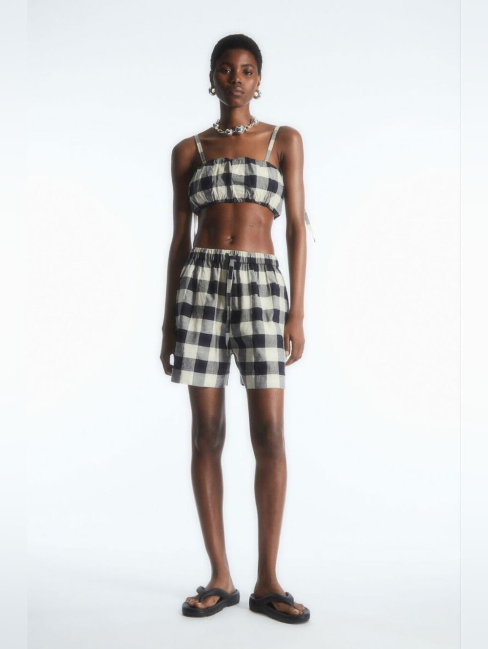 COS Gingham Bra Top Size Large